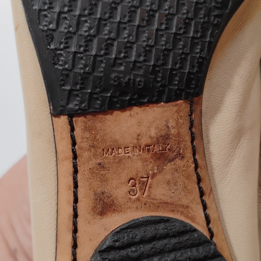 CHANEL Lambskin Leather Ballerina Flats Size 37EU With CALLOUTS - Picture 6 of 16